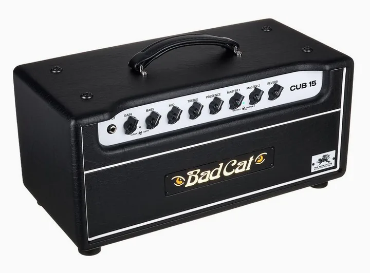 Bad Cat Cub 15 Mod Shop Head, logo i wykończenie panelu przedniego