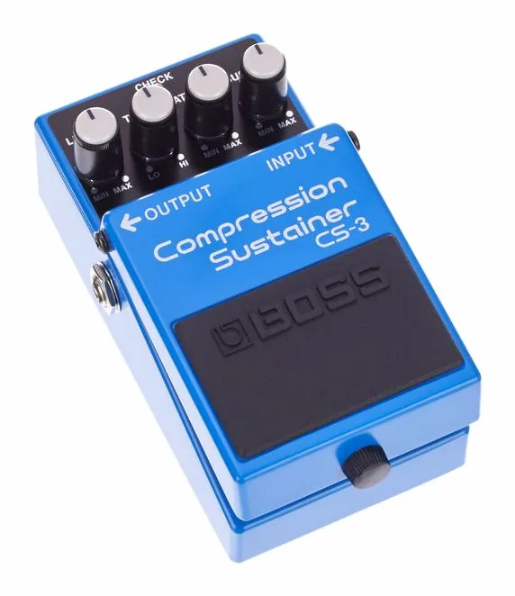 Boss CS-3 Compression Sustainer, wejścia i wyjścia z boku
