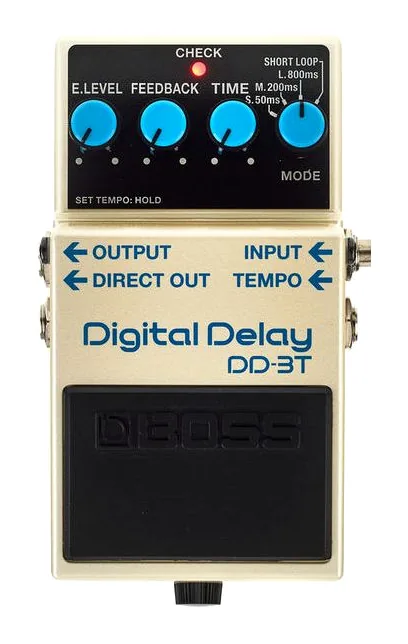 Boss DD-3T Digital Delay, grafika panelu górnego