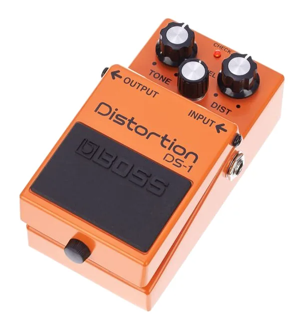 Boss DS-1 Distortion, dioda i przełącznik nożny
