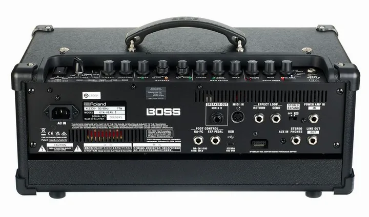 Boss Katana Head Gen 3, tył ze złączami