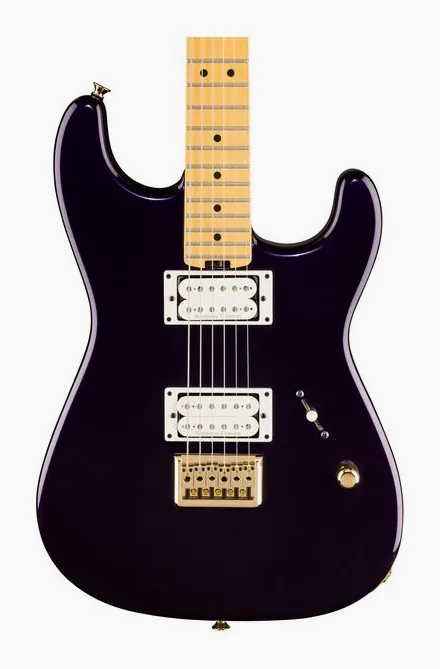 Charvel Am NC SD1 HH FR IVBL ujęta od przodu na neutralnym tle