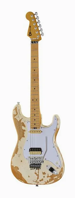 Charvel LTD SC 1 Henrik Danhage Relic sfotografowana frontalnie