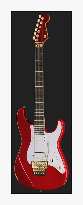 Charvel PM PLUS SRS SC1 HH FR EB Car, główka z kluczami i logo