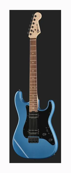 Charvel PM SC1 SRS HH HT RW- PelhBlue, linie korpusu z góry