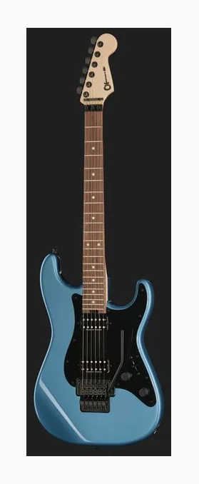 Charvel PM SC1 SRS HH FR RW PhBlue, linie korpusu z góry