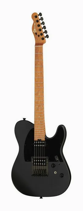 Charvel Pro-Mod SC ST2 HH HT Sat.Black ujęta od przodu na neutralnym tle