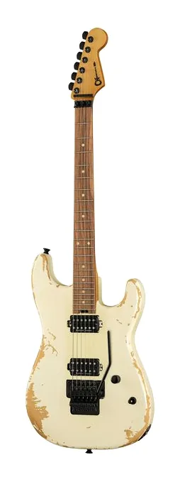 Charvel Pro Mod REL SRS SD1 HH WWH sfotografowana frontalnie