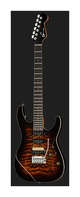 Charvel Pro-Mod Plus DK24 HSS QM ATE, przetworniki i gałki regulacji