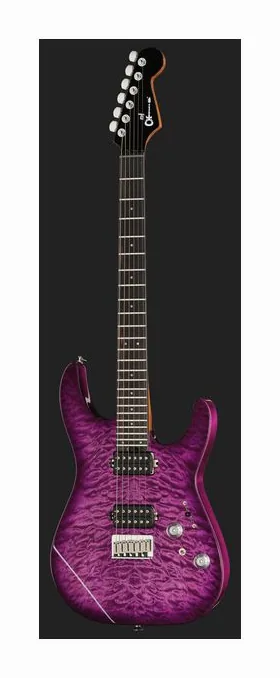 Charvel Pro Mod Plus DK24 VRAD, korpus i lakier z bliska