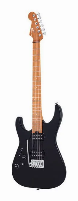 Charvel Pro-Mod DK24 HH CM LH BK, przełącznik przetworników i gniazdo wyjściowe