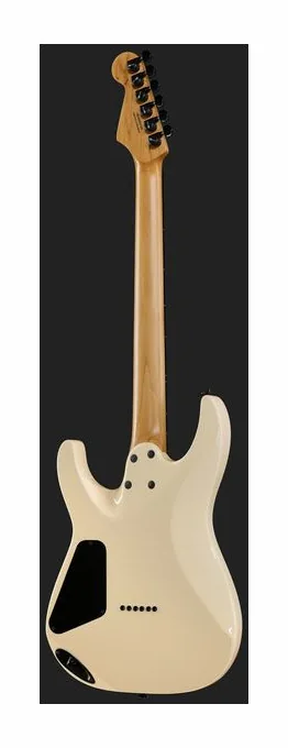 Charvel Pro-Mod Plus DK24 HH HT BKA ujęta od przodu na neutralnym tle