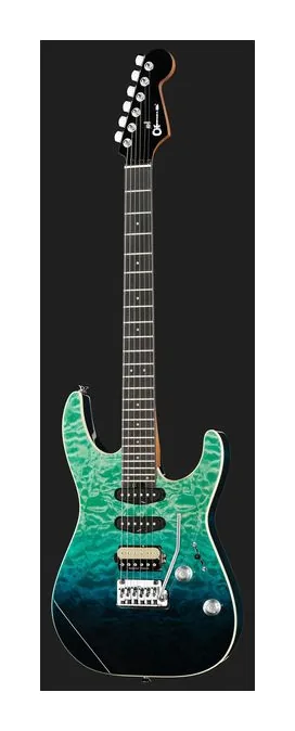 Charvel Pro Mod Plus DK24 HSS BLCU, profil boczny korpusu