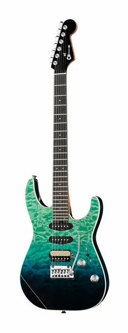 Charvel Pro Mod Plus DK24 HSS BLCU z bliska od przodu