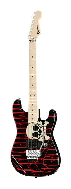 Charvel Warren DeMartini Signature ujęta od przodu na neutralnym tle