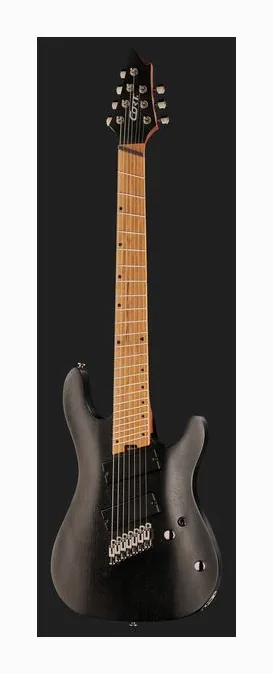 Cort KX307MS Open Pore Black, gryf i podstrunnica z boku