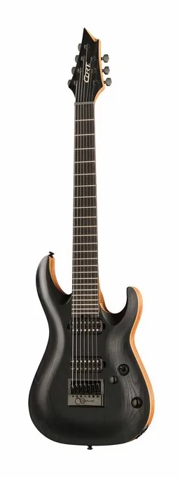 Cort KX707 Evertune Open Pore Black z bliska od przodu