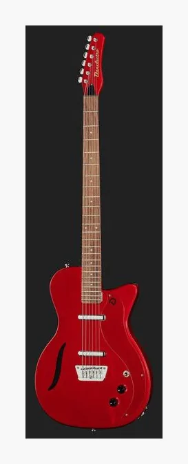 Danelectro 56 Vintage Baritone Red Metal, prog zerowy i pierwsze pozycje na gryfie