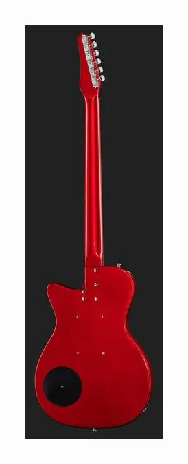 Danelectro 56 Vintage Baritone Red Metal, profil boczny korpusu