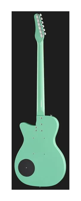 Danelectro 56 Vintage Baritone Red Metal widziana od przodu
