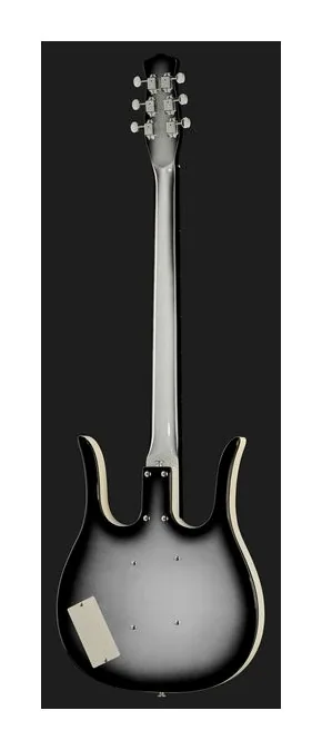 Danelectro 58 Longhorn Baritone BB, korpus i lakier z bliska