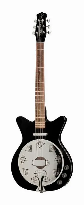 Danelectro 59 Resonator BK z bliska od przodu