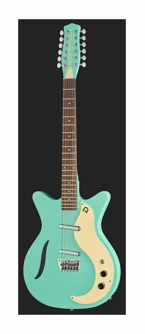 Danelectro 59 Vintage 12 String Dark Aqua, prog zerowy i pierwsze pozycje na gryfie