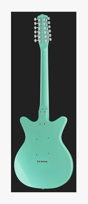Danelectro 59 Vintage 12 String Dark Aqua, prog zerowy i pierwsze pozycje na gryfie