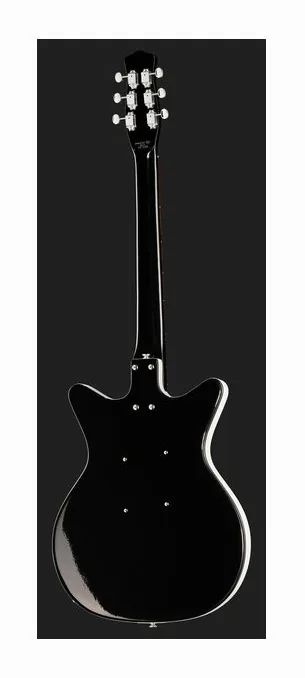 Danelectro 59M NOS+ DC BK, korpus i lakier z bliska