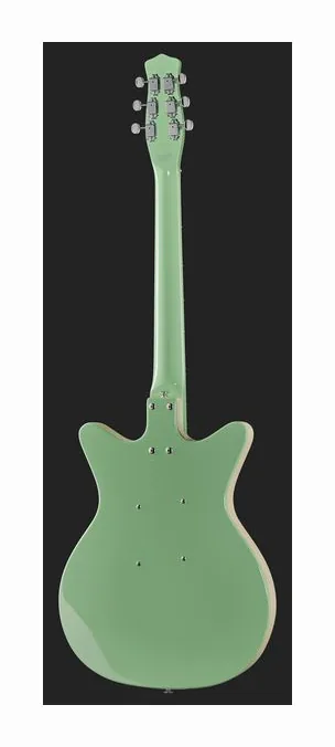 Danelectro 59M NOS+ Blue Metalflake 60th z bliska od przodu