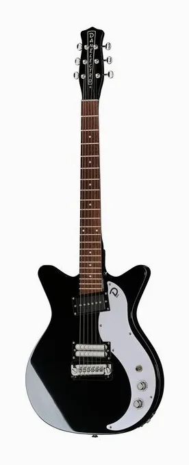 Danelectro 59X Black widziana od przodu