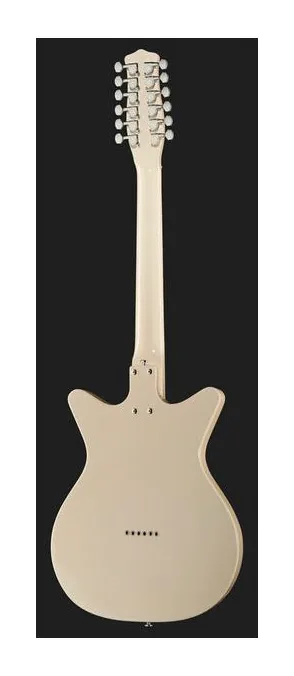 Danelectro 59X12 vintage cream, korpus i lakier z bliska