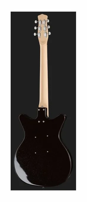 Danelectro Classic 59 Maroon Silver Glitt, linie korpusu z góry