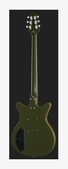 Danelectro Dan O. Cool Baritone Green, tył korpusu
