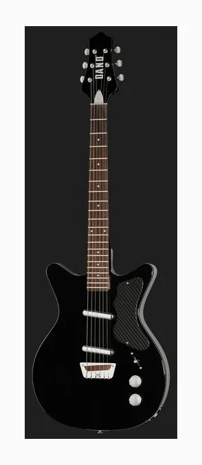 Danelectro Dan O. Cool Black, gryf i podstrunnica z boku