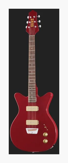 Danelectro Dan O. Mano Maroon, gryf i podstrunnica z boku