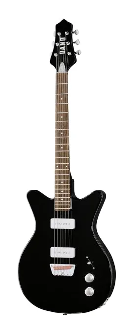 Danelectro Dan O. Mano Black z bliska od przodu