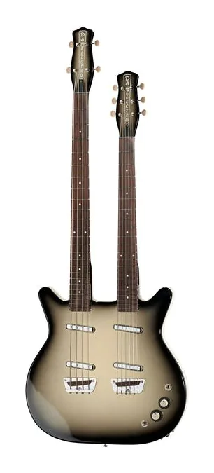 Danelectro DB604 Black Burst sfotografowana frontalnie