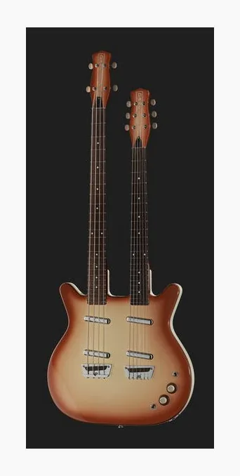 Danelectro DB604 Copper Burst, profil boczny korpusu