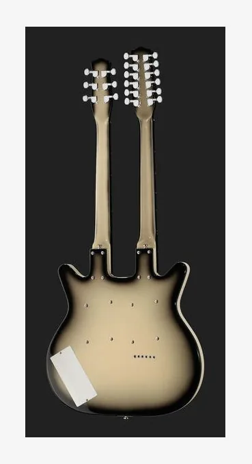 Danelectro DB612-BBS, przełącznik przetworników i gniazdo wyjściowe