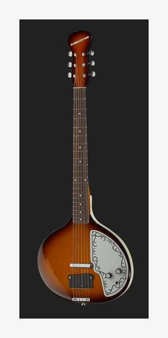 Danelectro DBS68 Reissue Baby Sitar VS, mostek i klucze strojcze