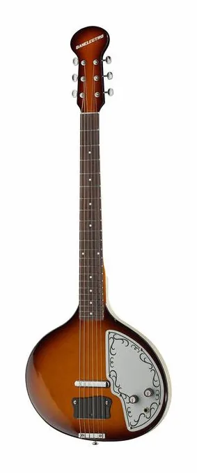 Danelectro DBS68 Reissue Baby Sitar VS z bliska od przodu