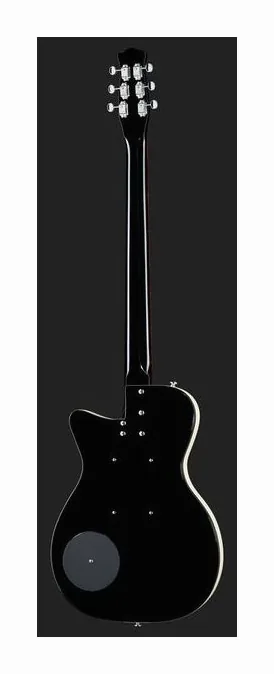 Danelectro DE56 Baritone Guitar BK, główka z kluczami i logo