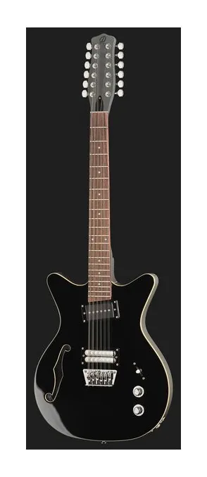 Danelectro Fifty Niner 12 String BK Top, przetworniki i gałki regulacji