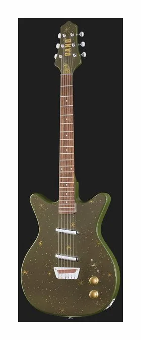 Danelectro Golden 1950's Green, mostek i klucze strojcze