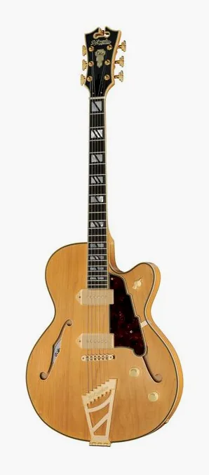 DAngelico Deluxe 59 Satin Honey z bliska od przodu