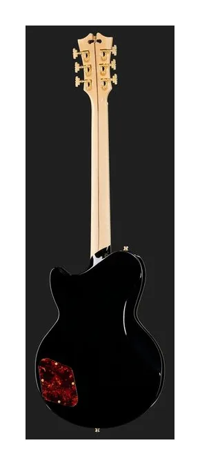 DAngelico Deluxe Atlantic Solid Black, przetworniki i gałki regulacji