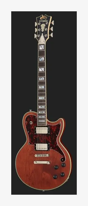 DAngelico Deluxe Atlantic Matte Walnut, profil boczny korpusu