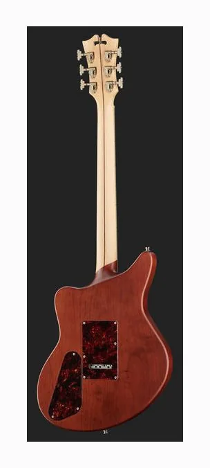 DAngelico Deluxe Bedford Solid Black sfotografowana frontalnie