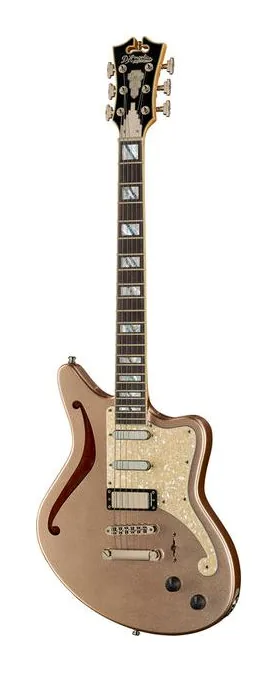 DAngelico Deluxe Bedford SH Desert Gold sfotografowana frontalnie